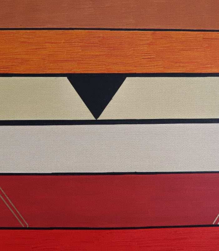 Fusion Orangée - signé par l'artiste Nada ZR.